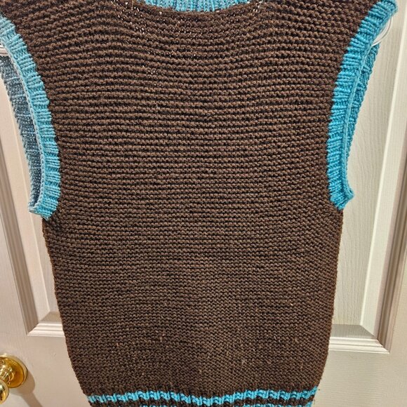 Vintage Mens wool weave vest - Picture 15 of 16
